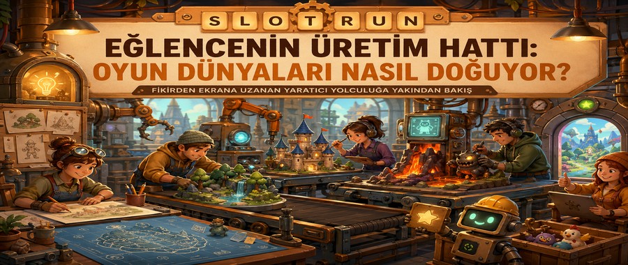 Slotrun nedir? Atölye metaforu eşliğinde platform tanıtımı makale görseli